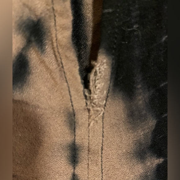 Harley Davidson tie dye zipper shirt blouse top keyhole back womens XL - Picture 9 of 9